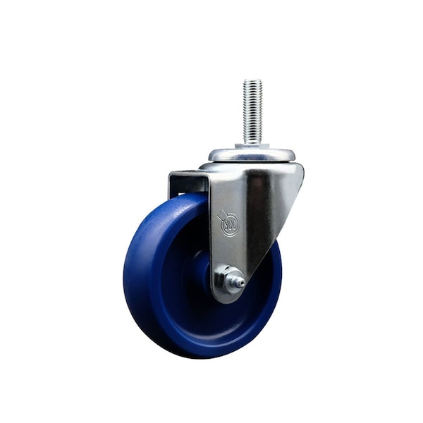Service Caster 4 Inch Solid Polyurethane Wheel Swivel 34 Inch Threaded Stem Caster Service Caster SCC-TS20S414-SPUS-34212 - main